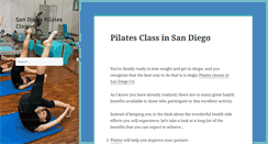 Desktop Screenshot of pilatesclassessandiego.net